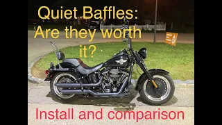 Vance & Hines Twin Slash 3” Slip-ons Quiet Baffles: Are they worth it? Install and db comparison.