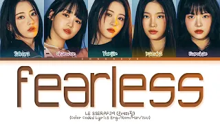 LE SSERAFIM (르세라핌) - FEARLESS (2023 Version) Lyrics [Color Coded_Han_Rom_Eng] (1 Hour Loop)