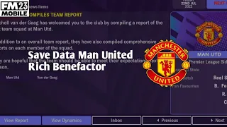 Save Data Manchester United| Rich Benefactor Active | Football manager Mobile 2023
