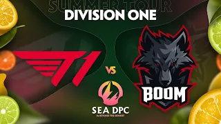 T1 vs BOOM Game 1 - DPC SEA Div 1 Summer Tour w/ Lyrical & GoDz