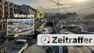 Zeitraffer Stuttgart 21: Bahn verlegt Bundesstraße B14