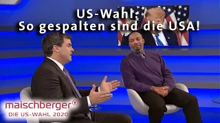 Demokrat Kenton E. Barnes und Republikaner Ralph Freund bei maischberger. die us-wahl 2020