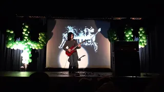 Jalen Playing Metallica - Four Horsemen Guitar - 2020 Talent Show - Schurr High School