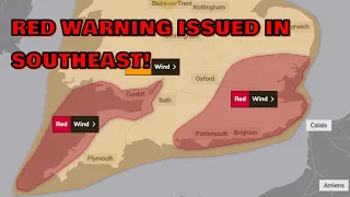 RED Warning Now Issued in South-East for Storm Eunice! 18th February 2022