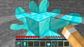 Paso Minecraft pero Todo lo que Toco se Convierte en Diamante