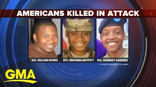 US service members identified in deadly drone attack in Jordan