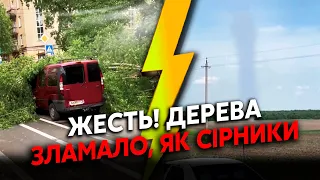 🔴Терміново! В Україну ПРИЙШОВ СМЕРЧ. Київ НАКРИЛА БУРЯ, вітер ЛАМАЄ ДЕРЕВА з КОРІННЯМ. Страшний ГРАД