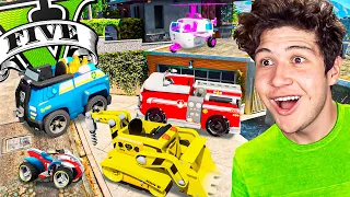 ROBANDO COCHES de PAW PATROL en GTA 5! 🚘🐶 (Mods)