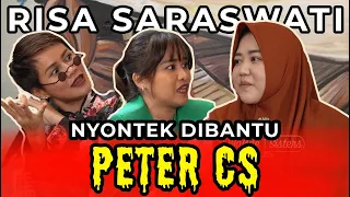 RISA SARASWATI NYONTEK DIBANTU PETER CS | WaOde Sisters Eps 10 Risa Saraswati