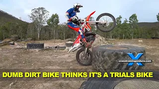 Dumb dirt bike thinks it's a trial bike! ∣ Cross Training Enduro shorty