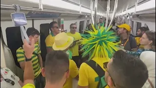 Brazil fans in high spirits ahead of Serbia World Cup game | Qatar 2022 | Seleção