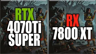 RTX 4070 Ti SUPER vs RX 7800 XT Benchmarks - Tested in 20 Games