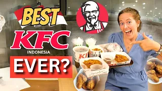 FIRST TIME eating KFC in INDONESIA 🇮🇩 The BEST KFC ever?