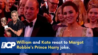 William and Kate react to Margot Robbie's Prince Harry joke