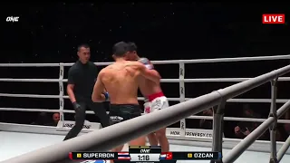 Superbon's savage high kick knockout. Beautiful technique, a scary finish.