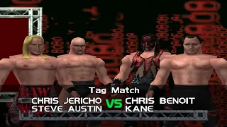 WWF No Mercy | Chris Jericho & Steve Austin vs. Chris Benoit & Kane