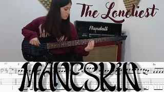 Maneskin - The Loneliest     ( Bass cover tab score transcription )