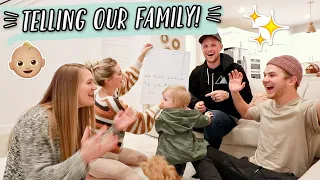 TELLING OUR FAMILY WE ARE HAVING A BABY!