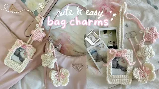 cute crochet bag charms ep.1 | butterfly, photocard holder, & star (beginner-friendly tutorial)