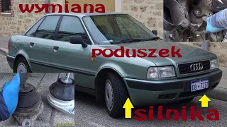 Wymiana poduszek silnika Audi 80 #naprawa #poradnik #hobby