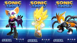 Elite Agent Rouge 🆚 Super Sonic 🆚 Tails Nine vs All Bosses Zazz Eggman All Characters
