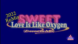 Sweet - Love Is Like Oxygen - Karaoke (2022) w/bkgds (Enhanced Mix) - Epic HD HQ