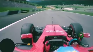 Alonso Onboard Austria 2014