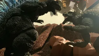 Godzilla vs Anguirus Stop Motion