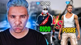 RICO VS POBRE l FREE FIRE COM EL GATO