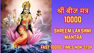 Maha Lakshmi Mantra Fast | Shreem Mantra Fast 10000 Times | श्रीं बीज मंत्र | Shrim Mantra