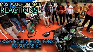 Crazy Public Reaction on Superbike 😱🥵|totally unexpected 😍|Crazy love|Sagarmore vlogs