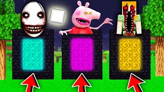 NIE WYBIERZ ULTRA STRASZNEGO PORTALU PEPPA.EXE, ALEX.EXE, JEFF W MINECRAFT?! GPLAY & LUMI