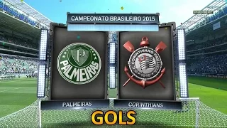 Gols, Palmeiras 3 x 3 Corinthians - Brasileirão 06/09/2015