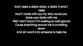 Aloe Blacc - I Need A Dollar (lyrics)