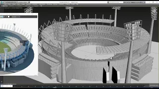 3DsMax Tutorials, Learn 3D Modeling & Texturing a Stadium from Scratch in 3dsmax (Part 5)