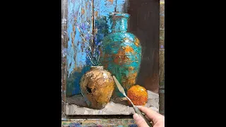 Still life oil painting Vugar Mamedov