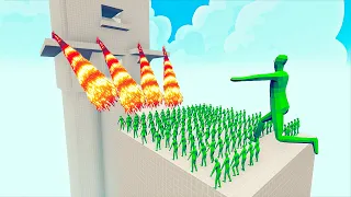 100x ZOMBIE + 1x GIANT vs 4x EVERY GOD - Totally Accurate Battle Simulator TABS