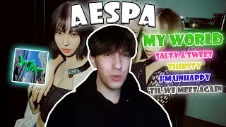 A guy reacts to aespa 에스파 'MY WORLD' Full Album