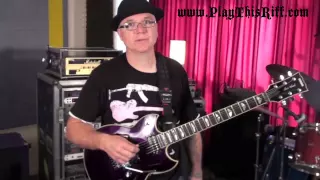 CHRIS POLAND (ex-MEGADETH) Guitar Lesson for PlayThisRiff.com
