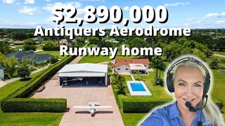 INSIDE A $3M RUNWAY HANGAR HOME AT ANTIQUERS AERODROME IN DELRAY BEACH, SOUTH FLORIDA!