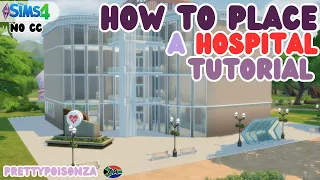 🤓HOW TO REPLACE GET TO WORK HOSPITAL | The Sims 4 | Tutorial