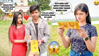 OYO Girl Ko Chorkay Cute Girl Kay Shat Shadi Karunga 🤭|| Shadi OYO Prank 😱||@ARNABLIFESTYLE