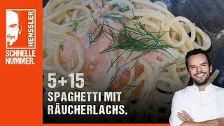 Schnelles Spaghetti mit Räucherlachs Rezept von Steffen Henssler