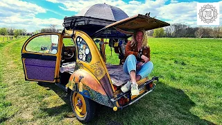 Oldtimer Ente zum coolen Minicamper ausgebaut - Citroen 2 CV mal anders