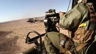 UH-1Y Huey Helicopter Aerial Gun Shoot - M134 Minigun and GAU-21 Machine Gun