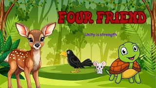 Four Friends | English Cartoon |  Moral Stories for Kids