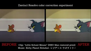 Tom and Jerry: Little School Mouse (1954) Color correction experiment