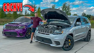 1000 HP TRACKHAWK EMBARRASSED ME IN A RACE!