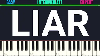 Camila Cabello - Liar | 3-LEVELS Piano Tutorial