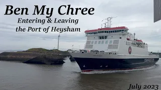 Ben My Chree Arriving Then Leaving Heysham Port